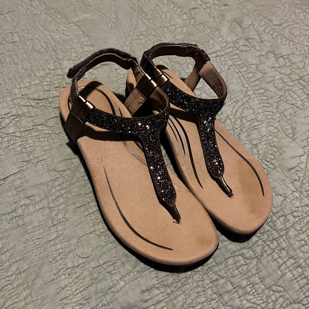 Aetrex Orthopedic Comfort Adjustable Sandals T Strap